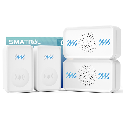 Campana senza batteria Anello senza batteria 58Toni di suono 4 livelli Volume impermeabile Campana senza fili autoalimentazione