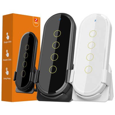 comprare Tuya ZigBee Smart Home Scene Switch 4 Gang 12 Scene Touch Light Switch Controllo remoto App Smart Life fabbricazione online