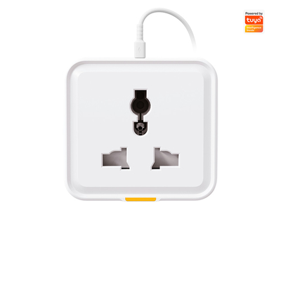 Tuya Smart Home Plug: Socket per adattatore di viaggio WiFi RF433 di tipo C 16A universale con controllo app, compatibilità con l'assistente vocale e monitoraggio dell'energia