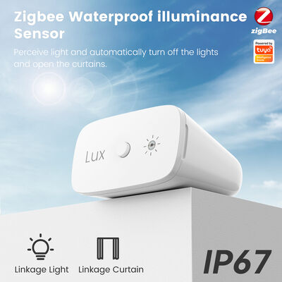 buy Zigbee Tuya Smart Home Sensore di illuminazione della luce Sensore di rilevamento della luminosità della luce Sensore di rilevamento della luminosità della luce DIY Corridoio collegato IP67 impermeabile e impermeabile alla polvere fabbricazione online