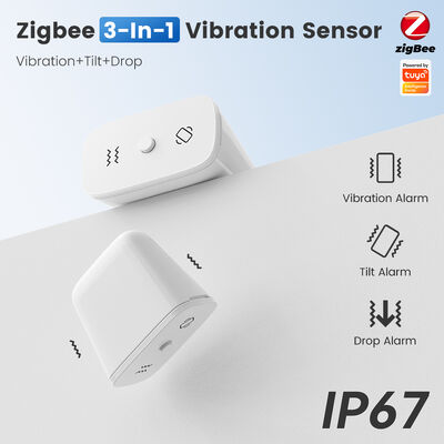 Sensore Smart 3in1 Tuya Zigbee con Allarmi Vibrazione, Inclinazione e Caduta, Protezione IP67 e Rilevamento in Tempo Reale Tramite l'App Smart per la Casa