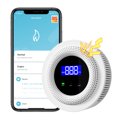 Buon prezzo Tuya Wifi Smart Gas Sensor App per la cucina domestica Alarm Detector Leakage USB Powered Safety Smart Home in linea