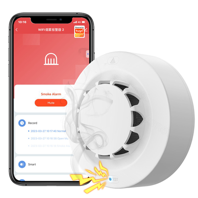 Buon prezzo Tuya WiFi Smart Smoke Alarms Detector Protezione antincendio 90db Combinazione fumarola Alarme antincendio Sistema di sicurezza domestica in linea