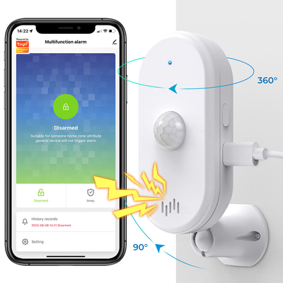 Buon prezzo Tuya Smart Wifi Pir Sensore di movimento Sistema di sicurezza domestica Rilevatore di allarme App Controllo remoto Temporizzazione Inserimento in linea