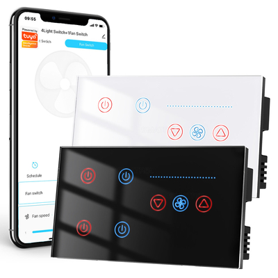 Buon prezzo Tuya Wi-Fi Ventilatore di soffitto Switch Controllo della velocità Timer Voice Power Monitor Alexa Google Home Smart Light Switch in linea