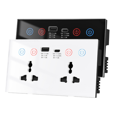 Buon prezzo Tuya Smart Wall Socket controllo vocale WIFI Alexa Power Monitor Home Automation Stati Uniti Unione Europea Regno Unito in linea