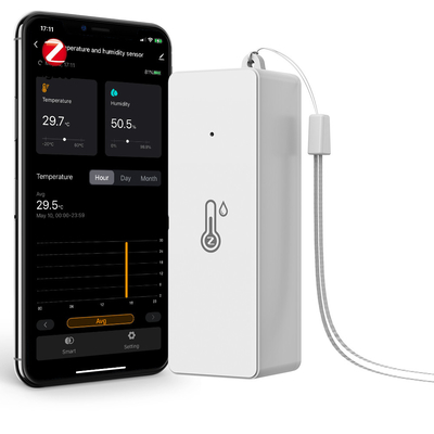 Buon prezzo Tuya ZigBee3.0 Sensore intelligente di temperatura e umidità, alimentato a batteria, Mini Igrometro Indoor, lavora con Alexa, Google Home in linea