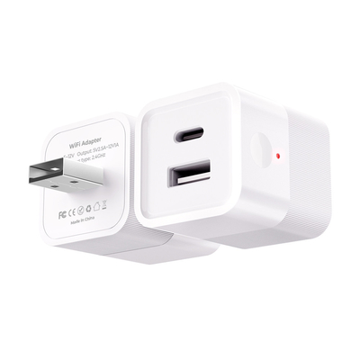 Buon prezzo Tuya Smart WiFi Mini Power Adapter Portable 5V Micro USB & Type-C Charger Plug con controllo APP, comandi vocali, tempistica, supporto Alexa per strisce luminose in linea