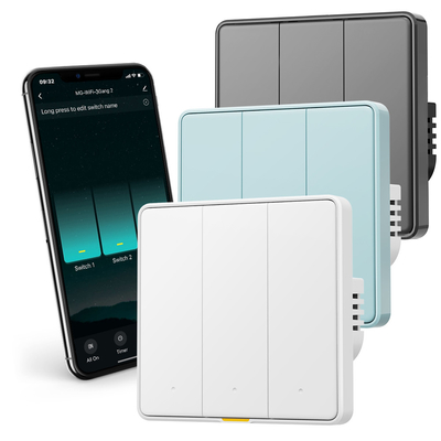 Buon prezzo Tuya WiFi RF433 Smart Wall Switch, 110-250V, non è richiesto alcun cavo neutro, controllo vocale con Alexa, Google Home, Tmall Genie e funzionalità di cronometraggio dell'app in linea