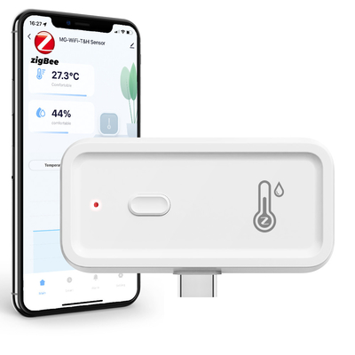 Buon prezzo Tuya Zigbee Wifi Humidity Temperature Monitor Smart Hygrometer Thermometer Wireless Electronic Hygrometer Monitor Smart Indoor Compatibile con Alexa Assistant di Google in linea