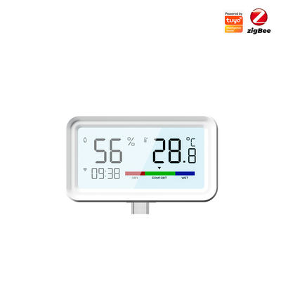 Buon prezzo Tuya ZigBee Wireless Hygrometer and Thermometer Sensor ️ Monitoraggio remoto, controllo app, Alexa e Google Home compatibile in linea