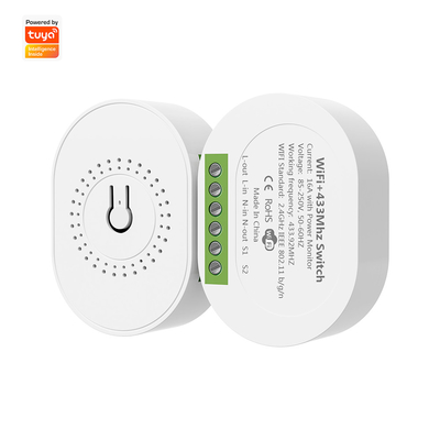 Buon prezzo SMATRUL 16A Smart Power Monitor Breaker Tuya WiFi & RF433 Wireless Switch Mini Module 2-WayTimer Lavora con Google Home & Alexa in linea
