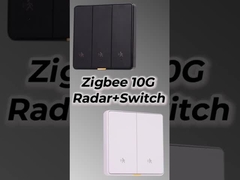 Tuya ZigBee Radar Motion Sensor Switch Sensing No Neutral Smart Home EU Buttone di illuminazione a parete spento